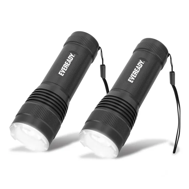 Eveready Torcia LED Nera 270 Lumen 2 pezzi AAA