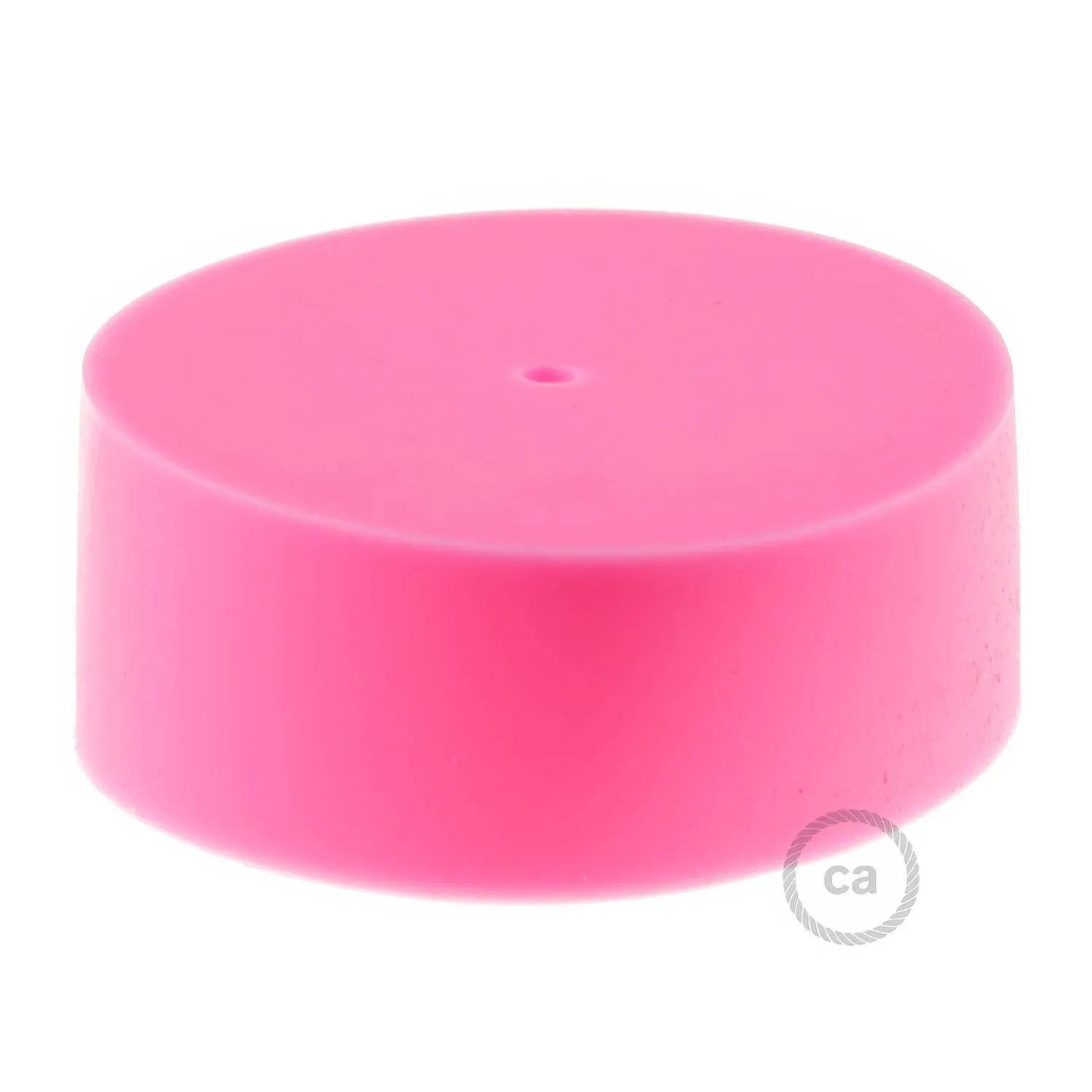 Creative Cables rosone soffitto silicone rosa cilindrico 8cm