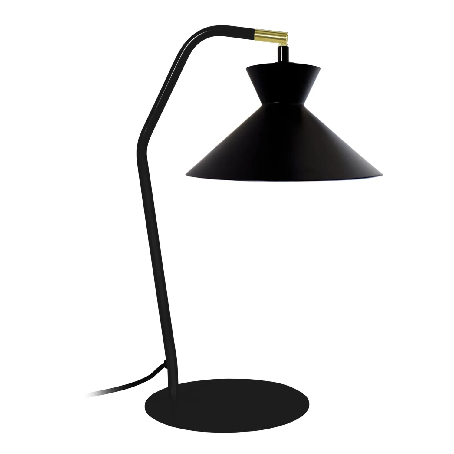 Tosel Leeds Lampada Scrivania Snodabile Metallo Nero 20x45 cm E27
