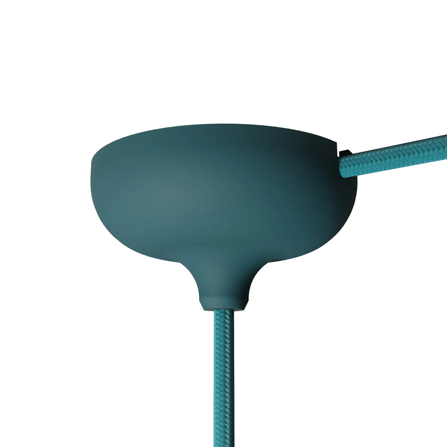 Creative Cables rosone silicone petrol foro centrale e laterale