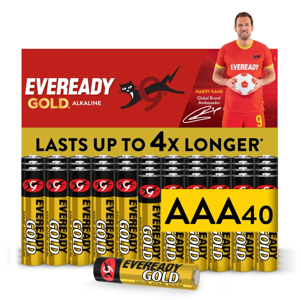 Eveready Gold Pile AAA Ministilo Alcaline Confezione 40