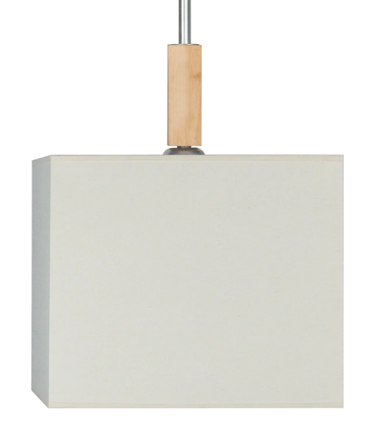 Tosel Frigga sospensione legno quadrata noce bianco