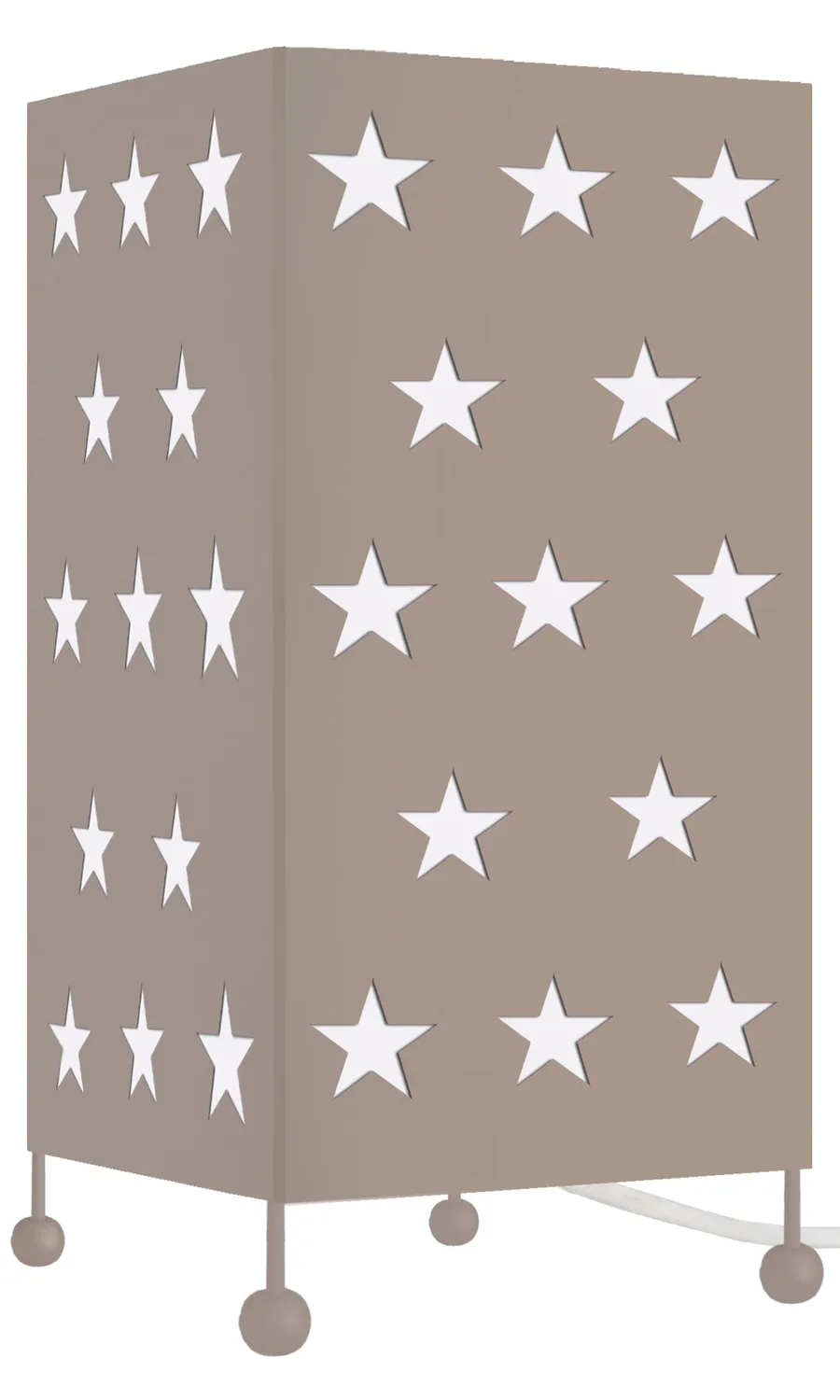 Tosel Etoiles lampada tavolo 14x27 cm rossa metallo