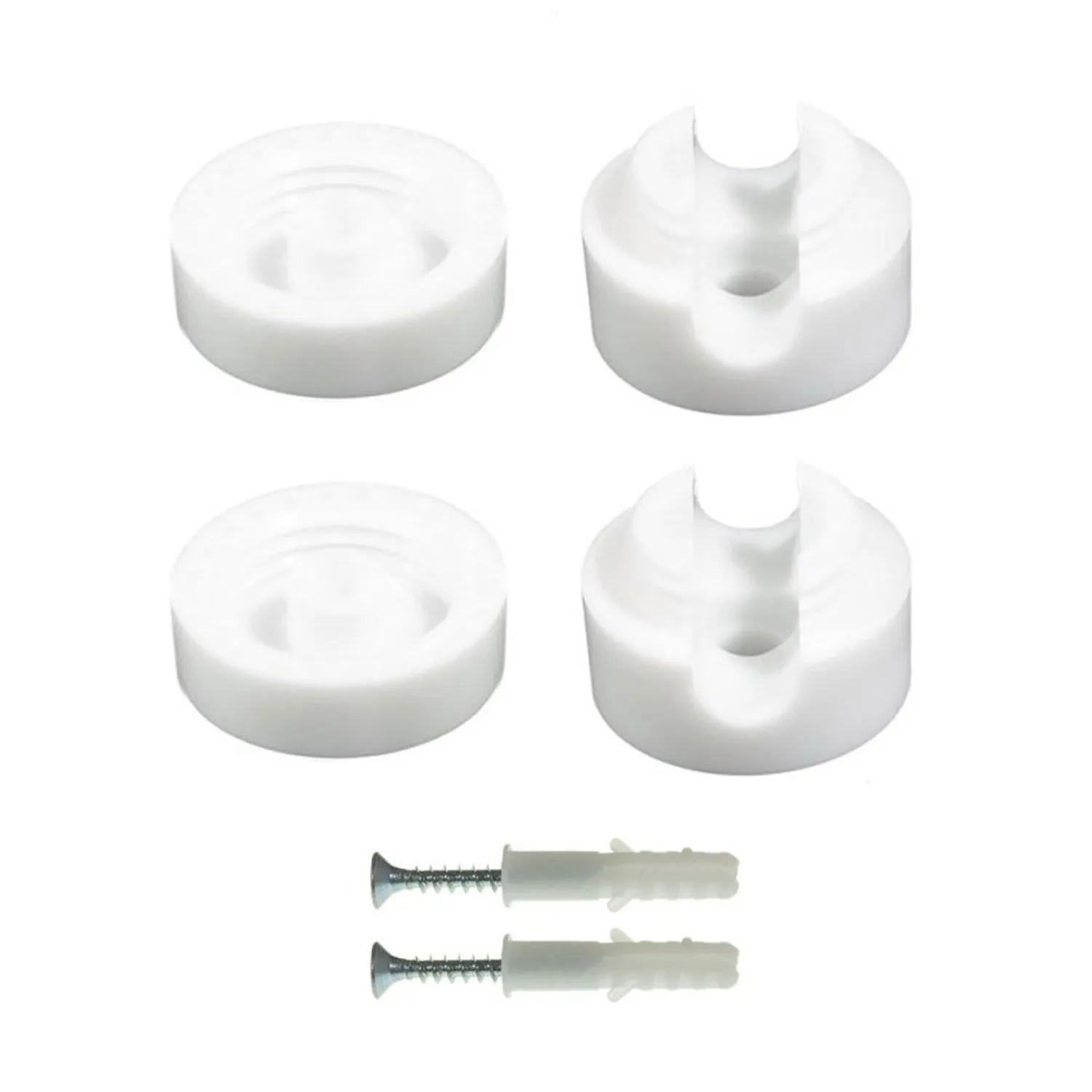 Creative Cables passacavo parete bianco EIVA 3x1 2 pz