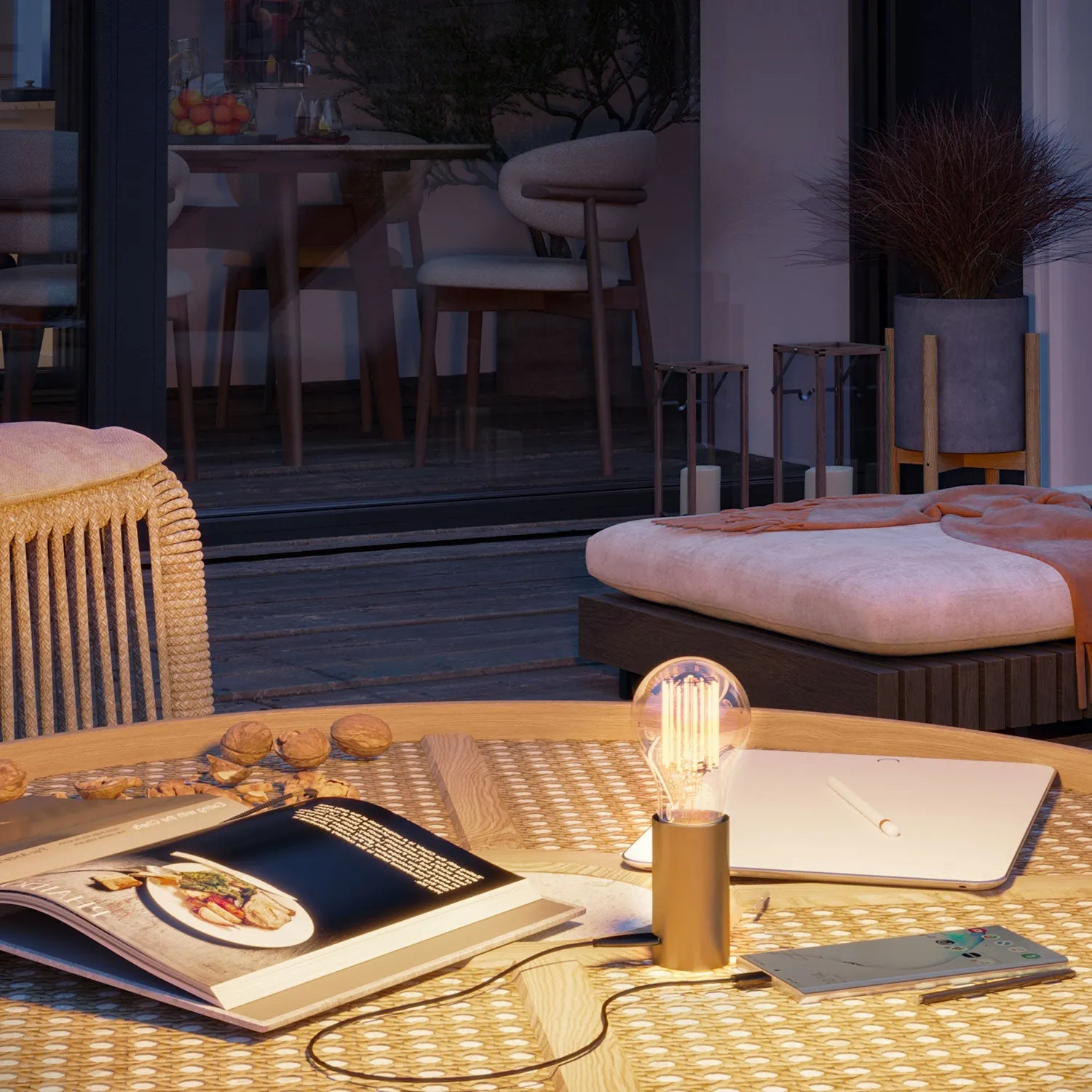 Creative Cables YES! A60 lampada portatile bronzo satinato 5V