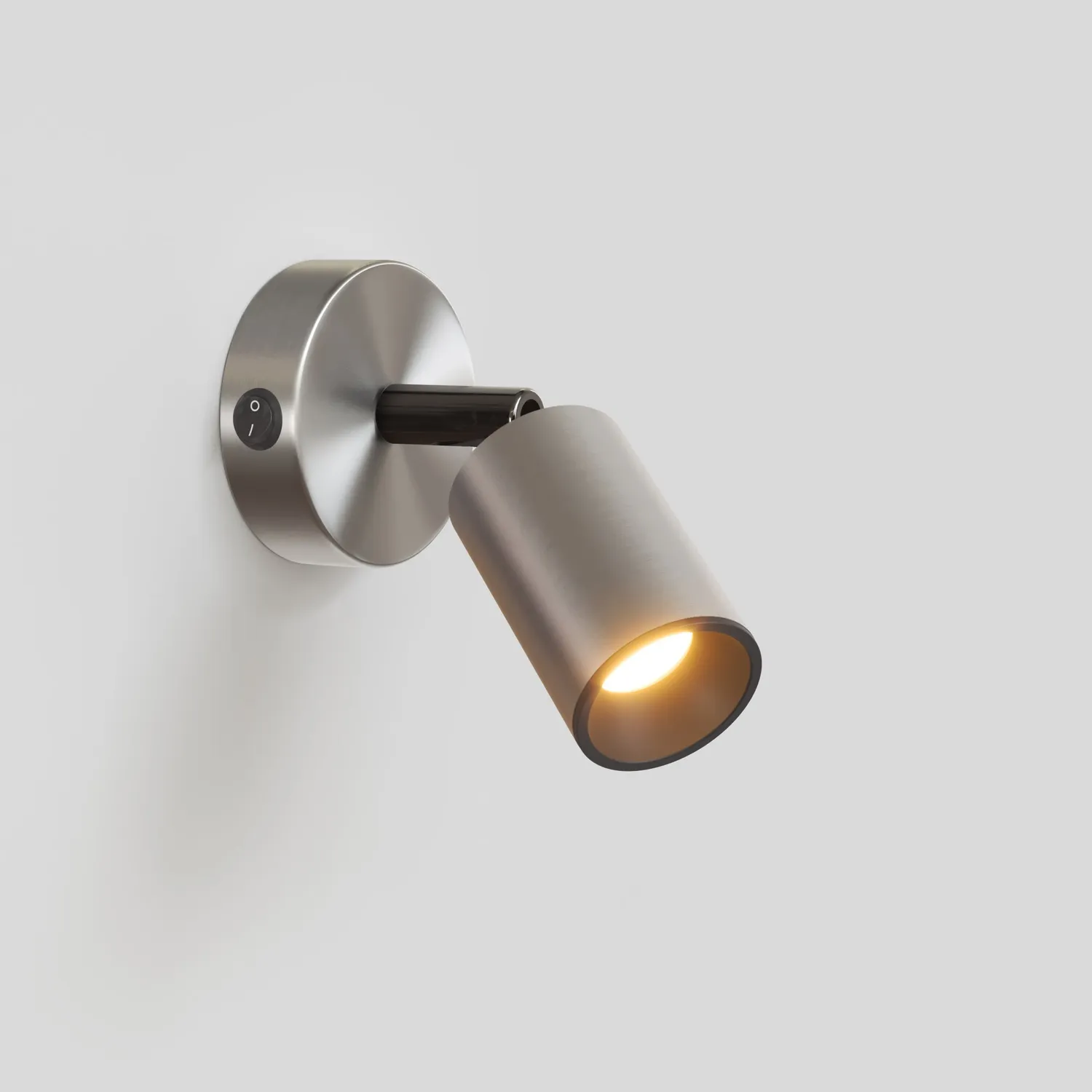 Creative Cables Bispot faretto GU10 parete soffitto titanio LED