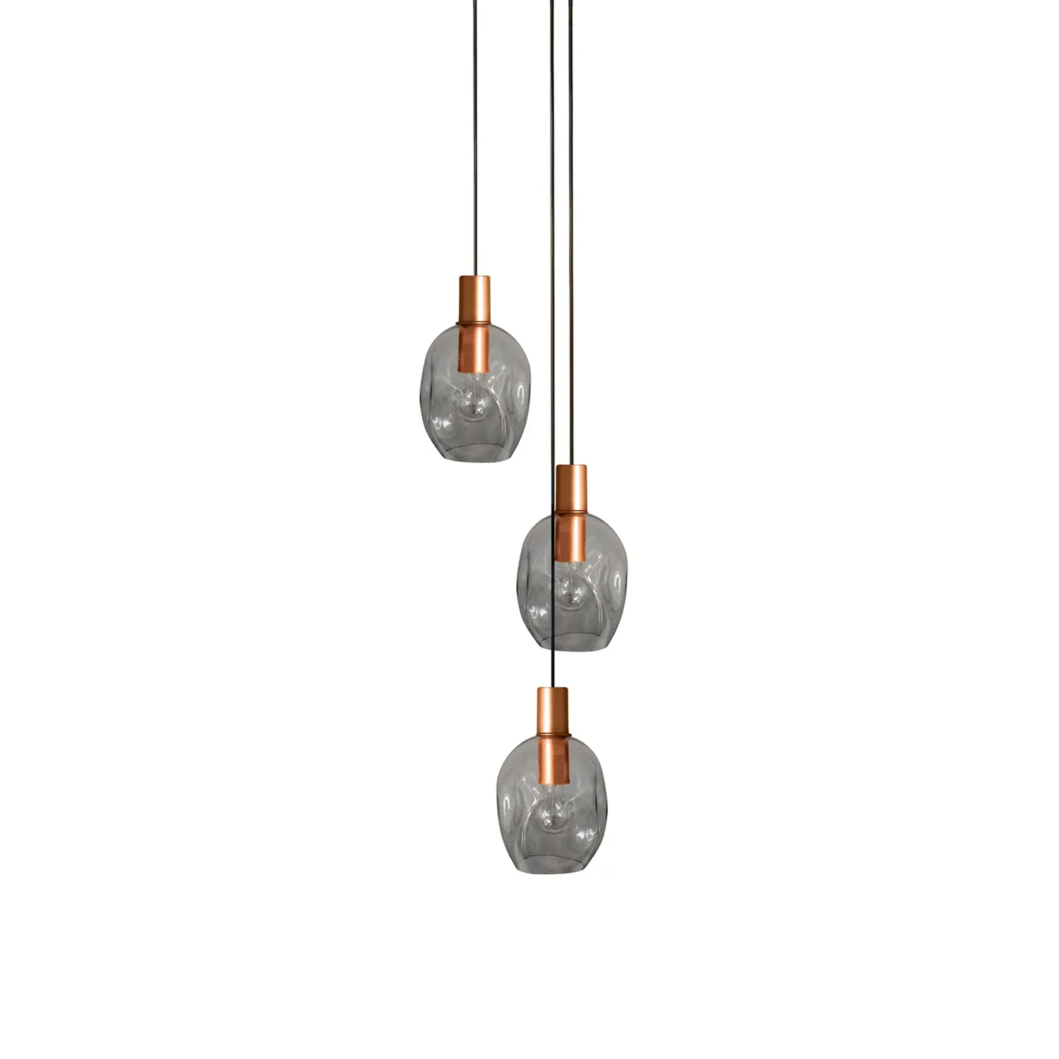 Tosel Vingolf lampadario rame 3 luci 35x150 cm E27