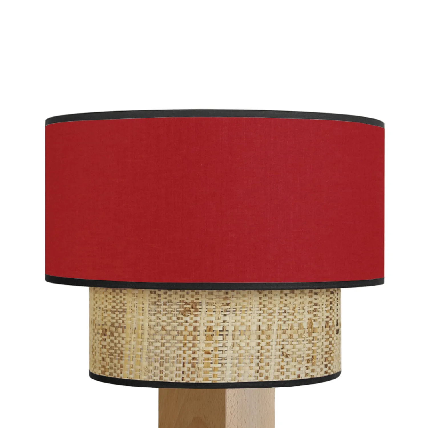 Tosel Siracusa Lampada Comodino Cubo Rosso E27