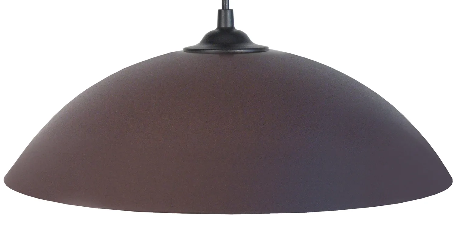 Tosel Demi Lune sospensione cupola metallo 29x100 cm