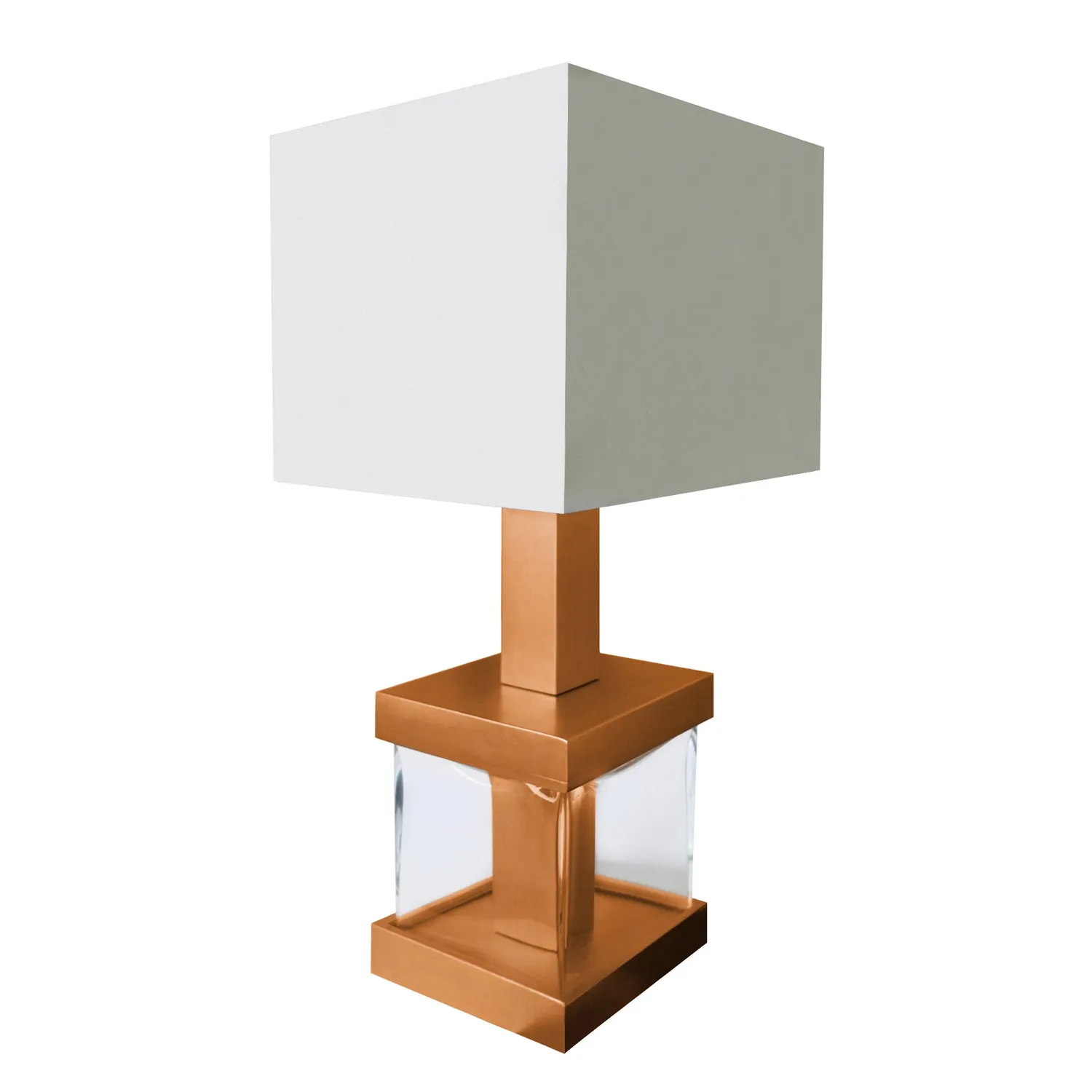 Tosel Fritzburg lampada tavolo vetro cromo 30x67 cm