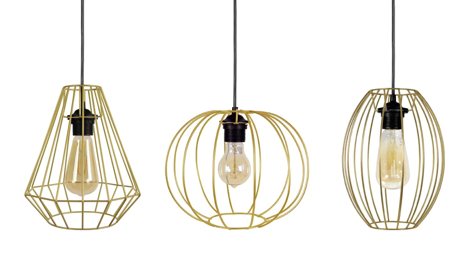 Tosel Diamond Pacentro Asolo lampadario 90 cm bianco 3 luci