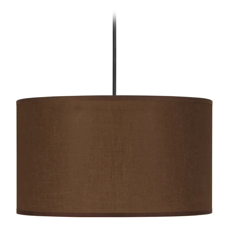 Tosel Cuttack sospensione cilindro tessuto marrone 30x100 cm