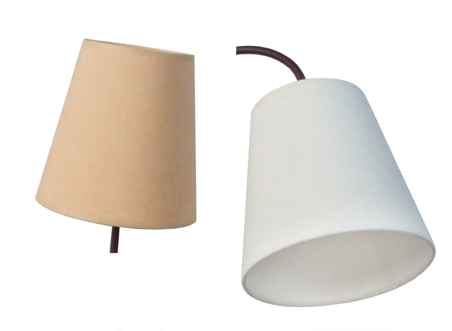 Tosel Nice applique marrone 2 luci E14