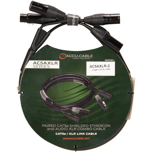 Accu Cable AC5AXLR-2 cavo CAT5e XLR 0,5 m