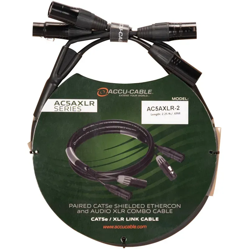 Accu Cable AC5AXLR-2 cavo CAT5e XLR 0,5 m