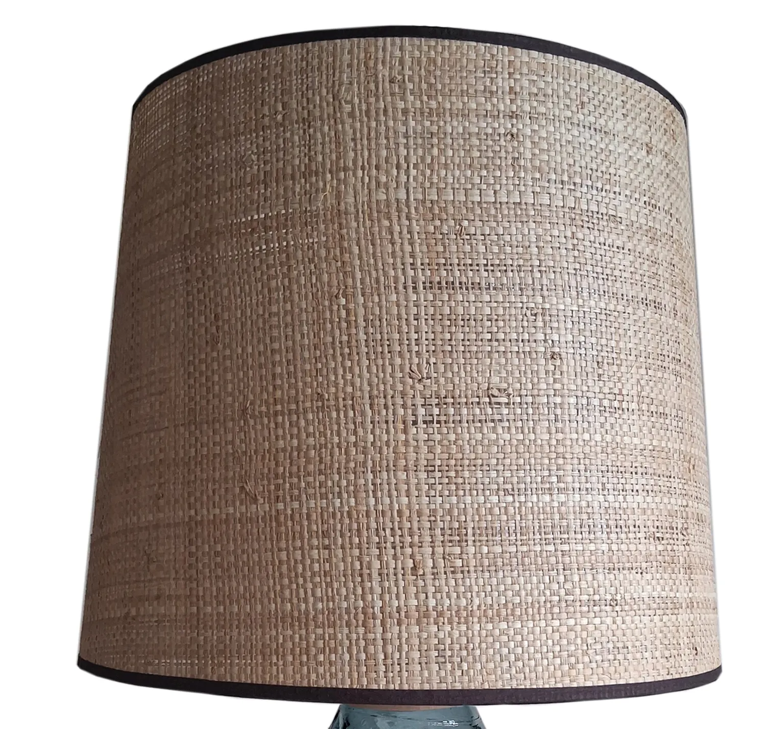 Tosel Burano lampada buffet vetro legno 35x50cm paglia