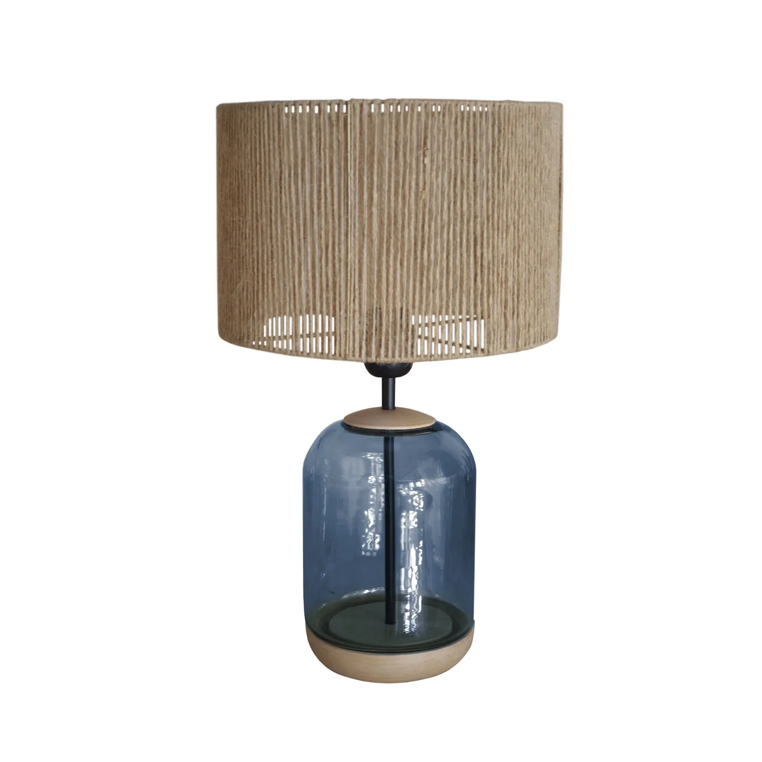 Tosel Svalbard S lampada da tavolo 41 cm juta
