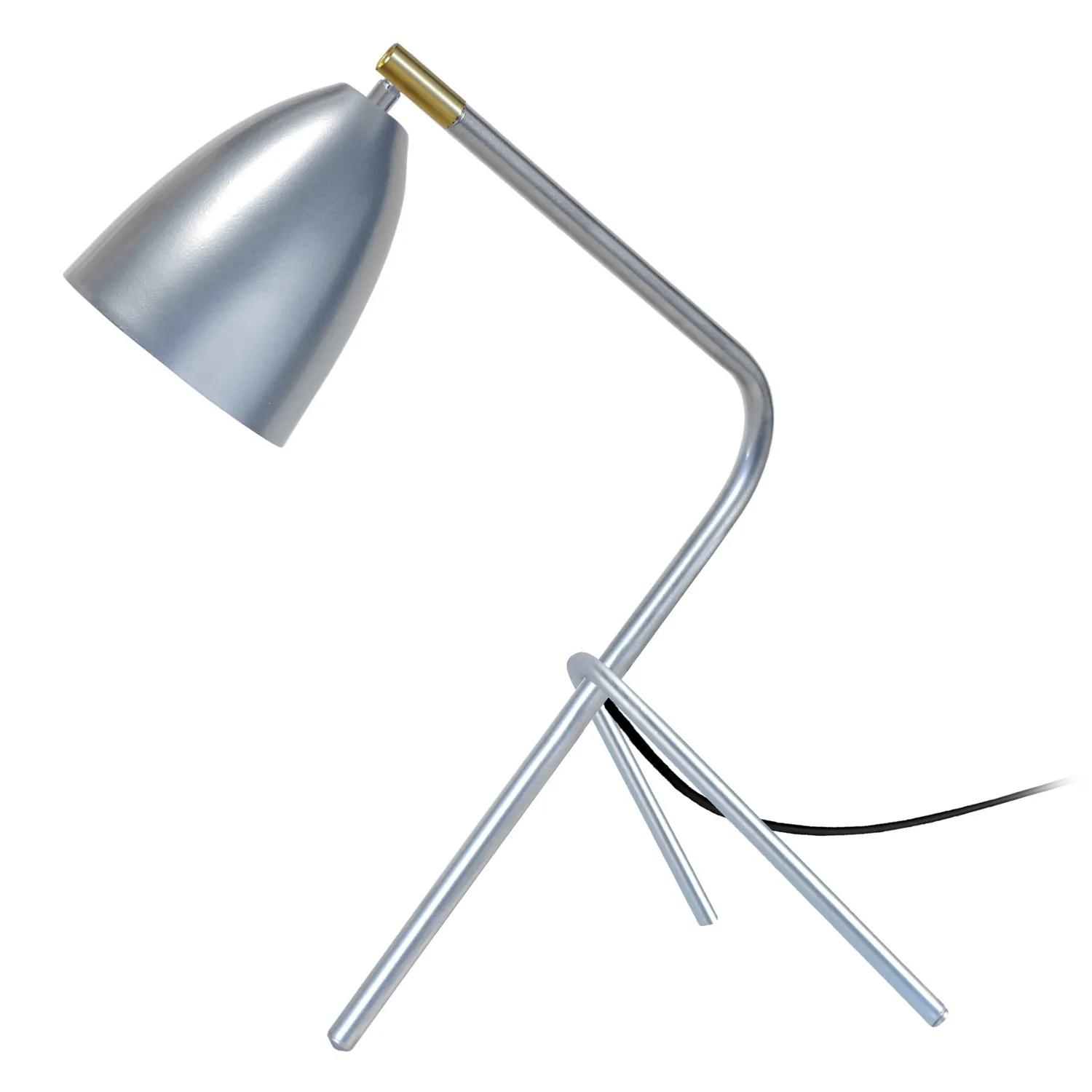 Tosel Larsen lampada scrivania treppiede Alluminio E14