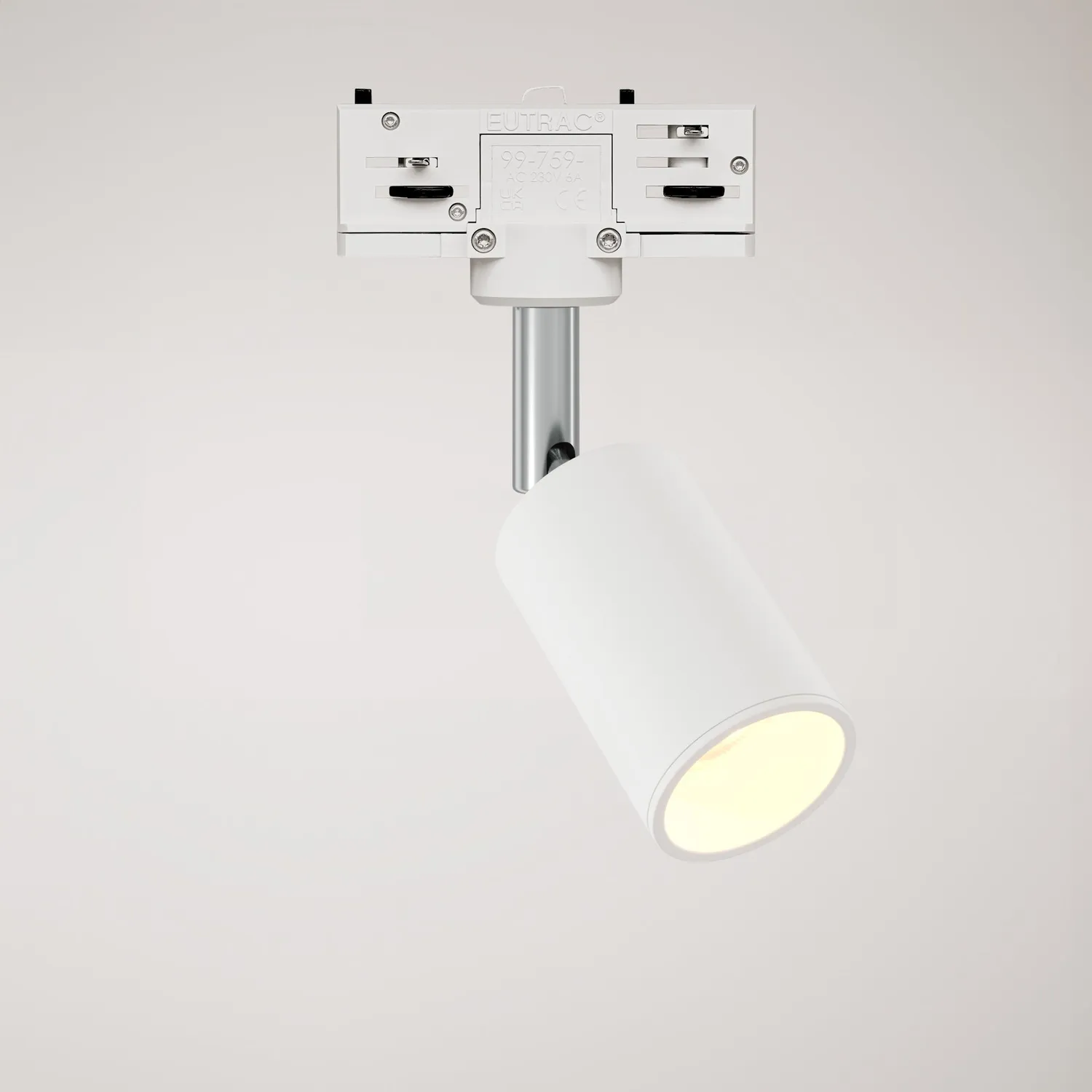Creative Cables Bispot faretto binario bianco opaco con lampadina