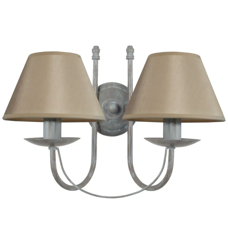 Tosel Provençale doppio braccio applique metallo E14