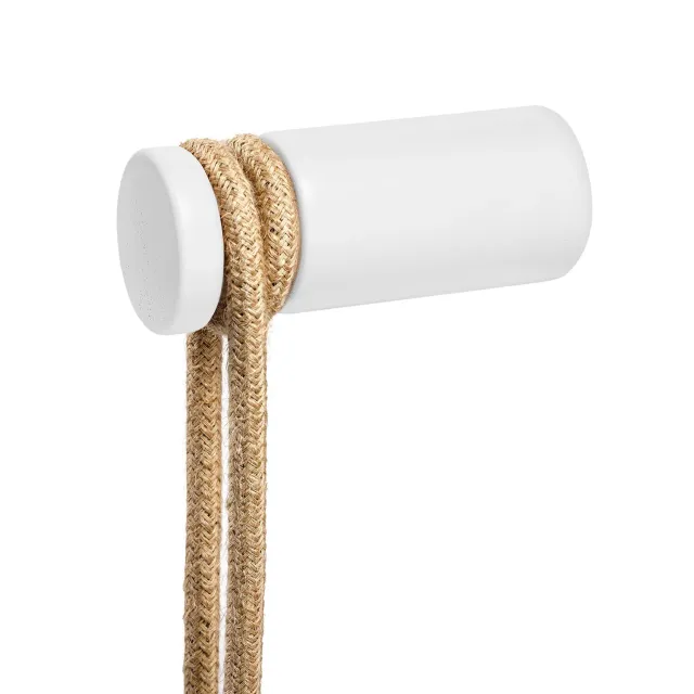 Creative Cables Rolé passacavo parete legno bianco 40 mm