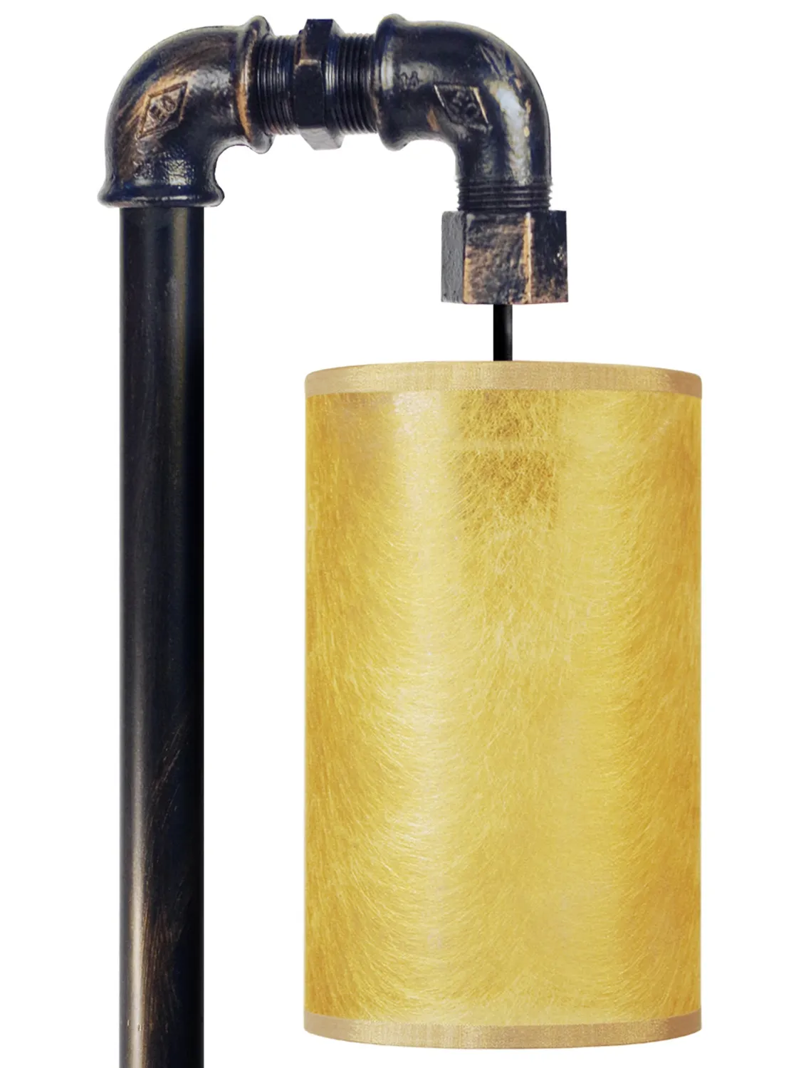 Tosel Hydraulik lampada tavolo nero-bianco 18x45 cm metallo