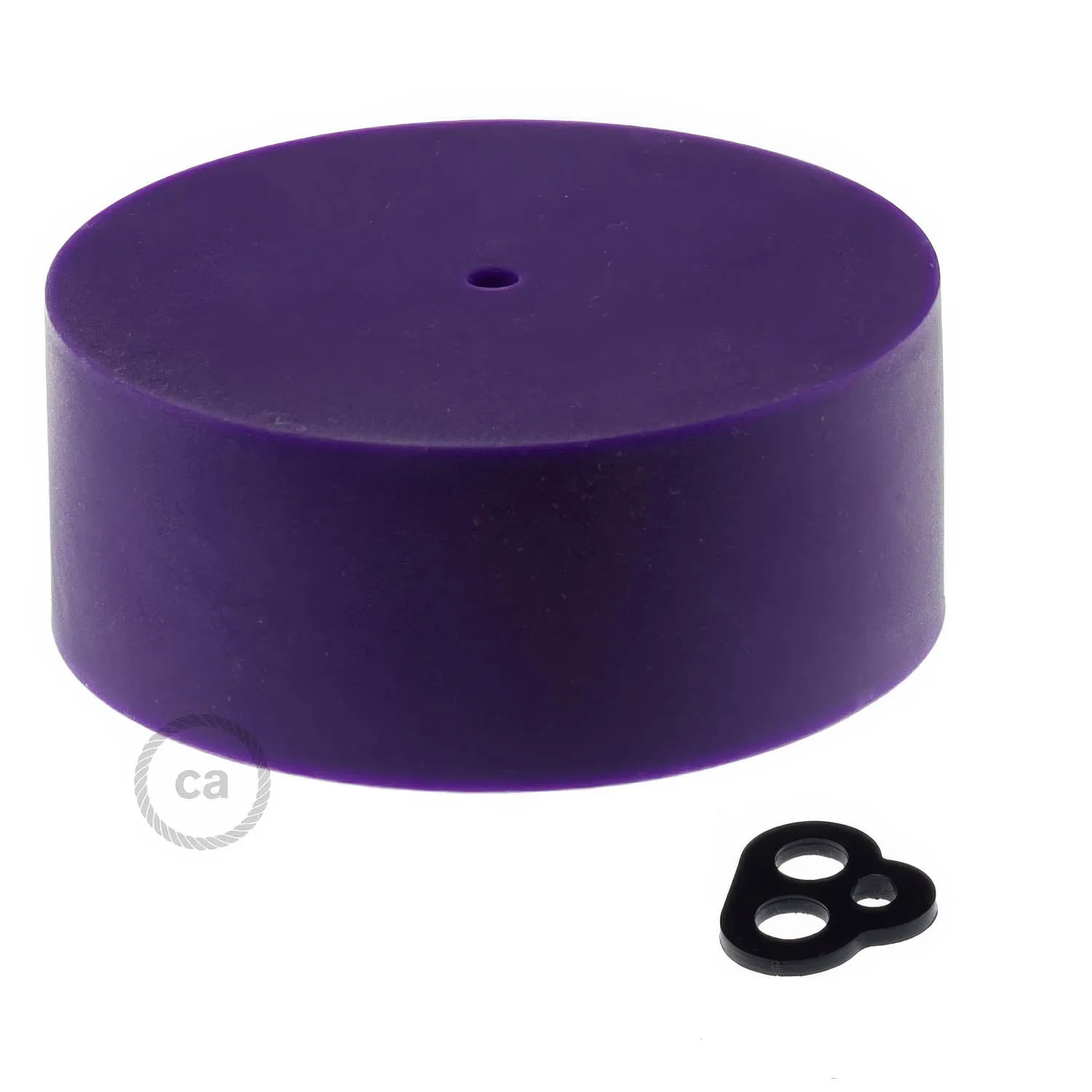 Creative Cables rosone soffitto silicone viola