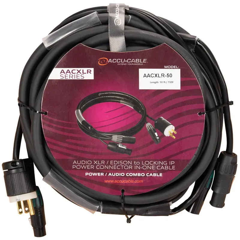 American DJ Accu-Cable AACXLR-50 cavo audio alimentazione 15 m
