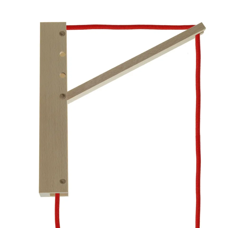 Creative Cables Pinocchio supporto parete legno naturale regolabile