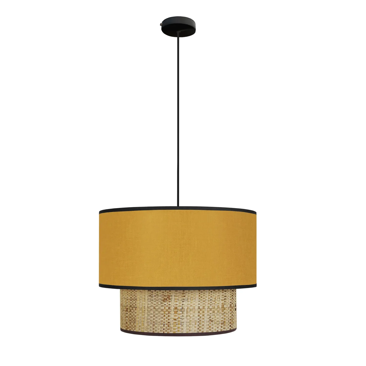 Tosel Cochin B sospensione cilindro 100 cm crema tessuto