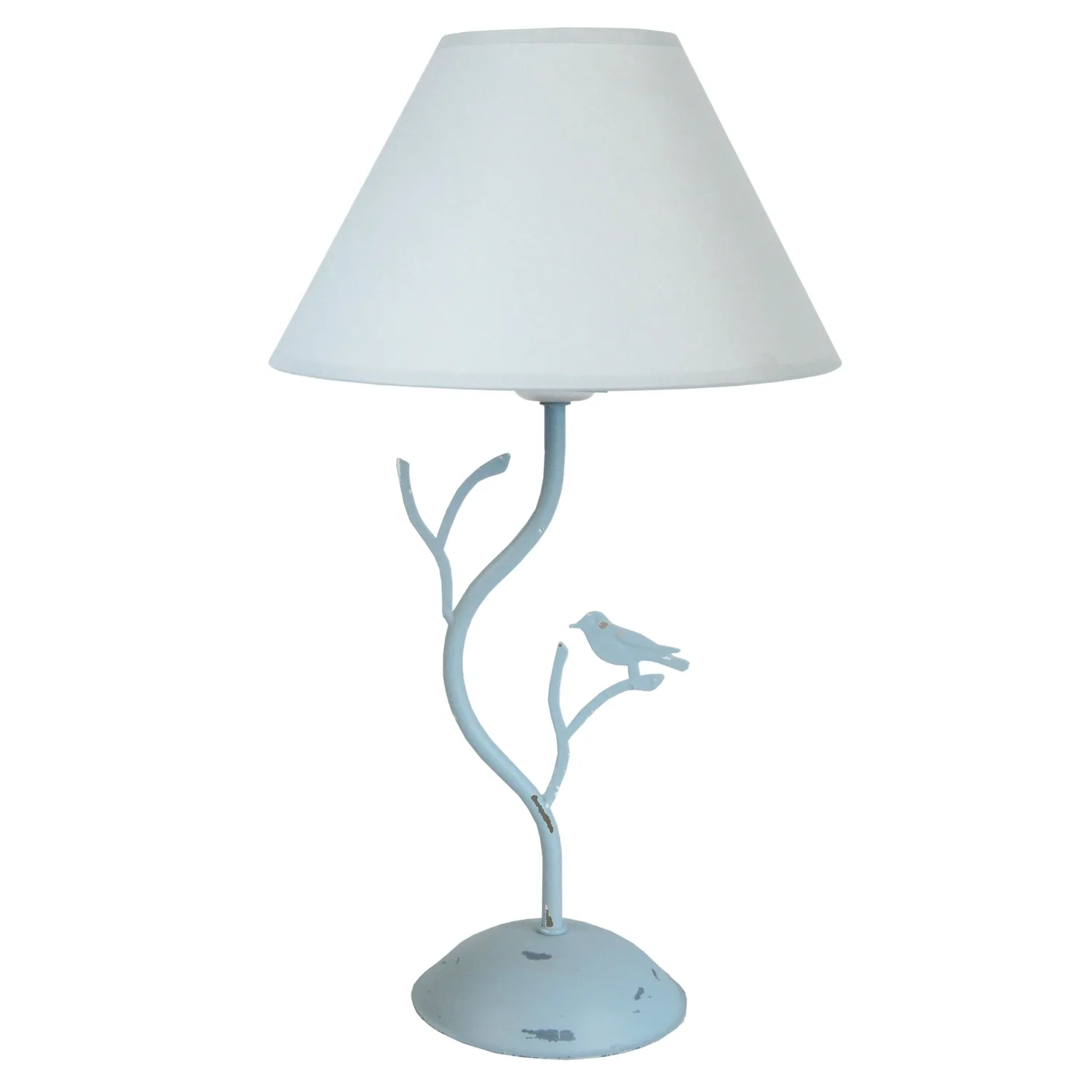 Tosel Oiseaux lampada tavolo bianca 25x41 cm