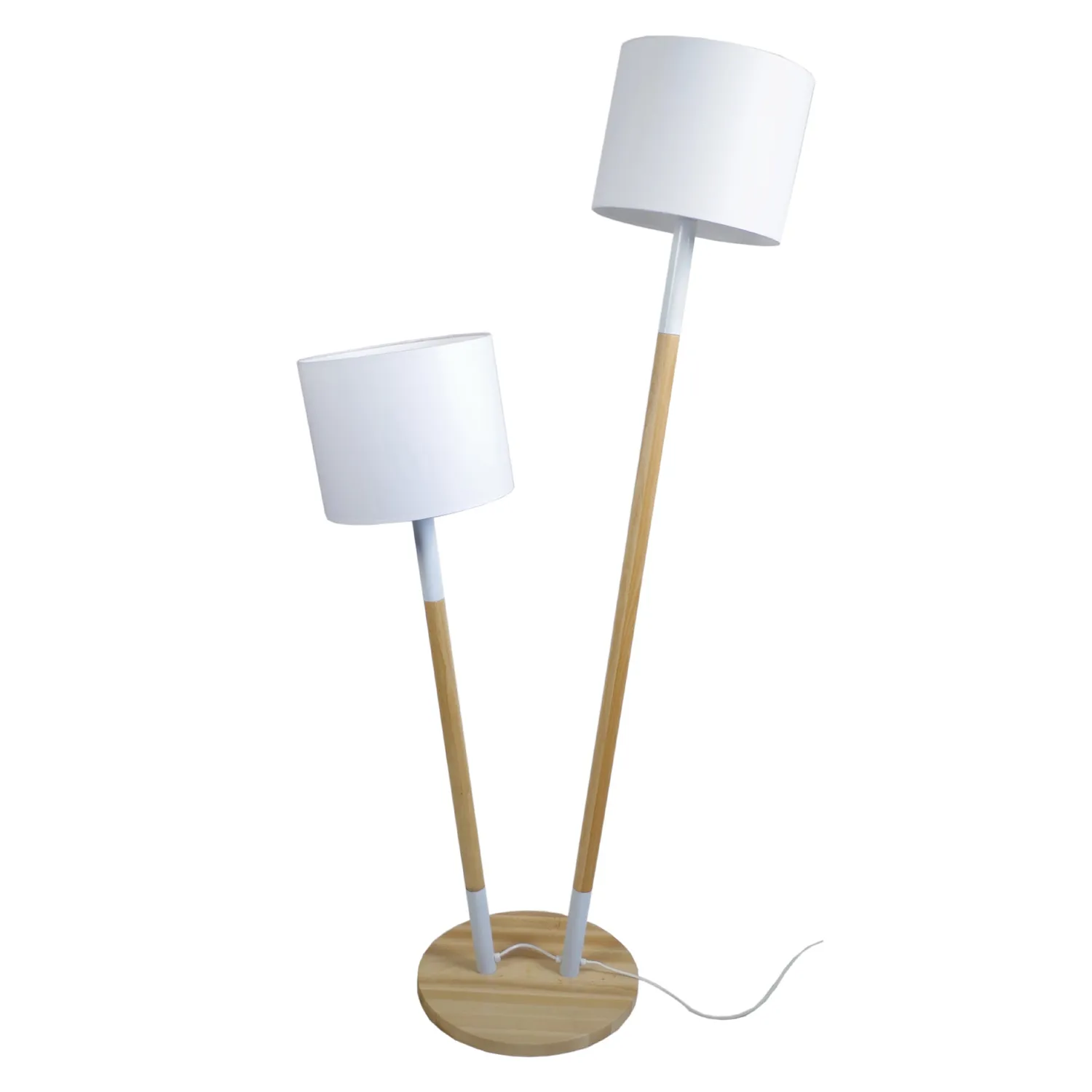 Tosel Tandem piantana naturale-bianco 50x163 cm