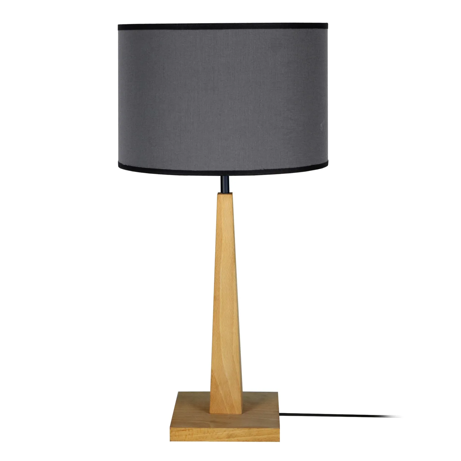 Tosel Nidra lampada tavolo legno naturale e verde