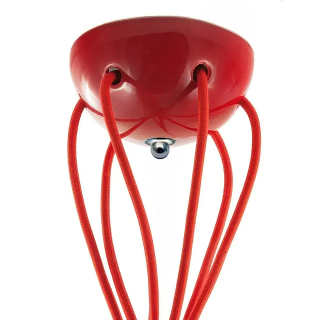 Creative Cables Rosoni rosone ceramica 6 fori rosso
