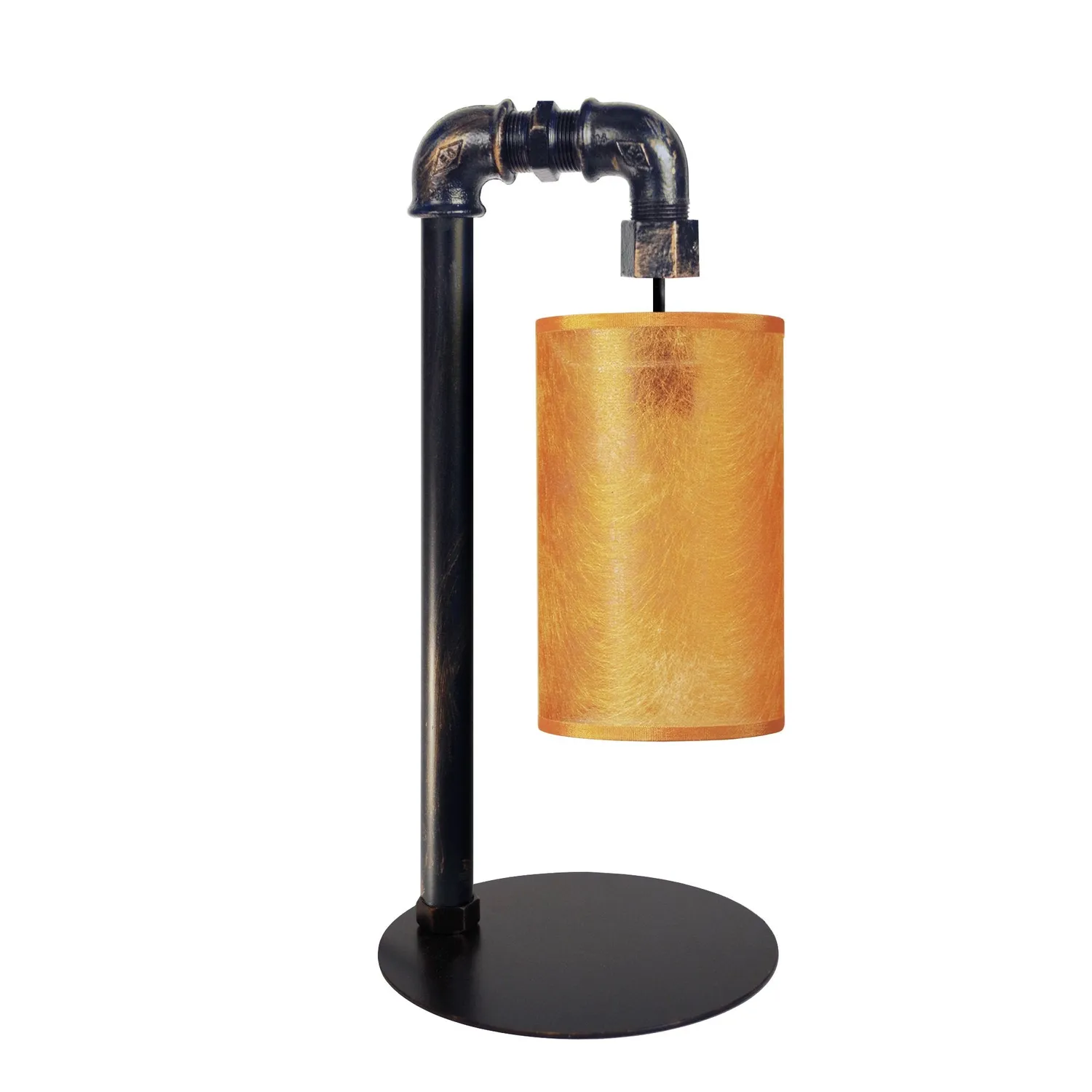 Tosel Hydraulik lampada tavolo nero-bianco 18x45 cm metallo