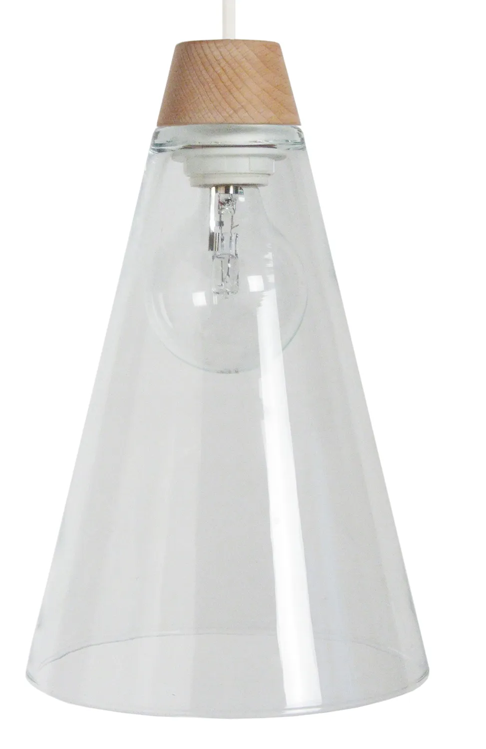 Tosel Nature lampada a sospensione trasparente 19,5x100 cm vetro