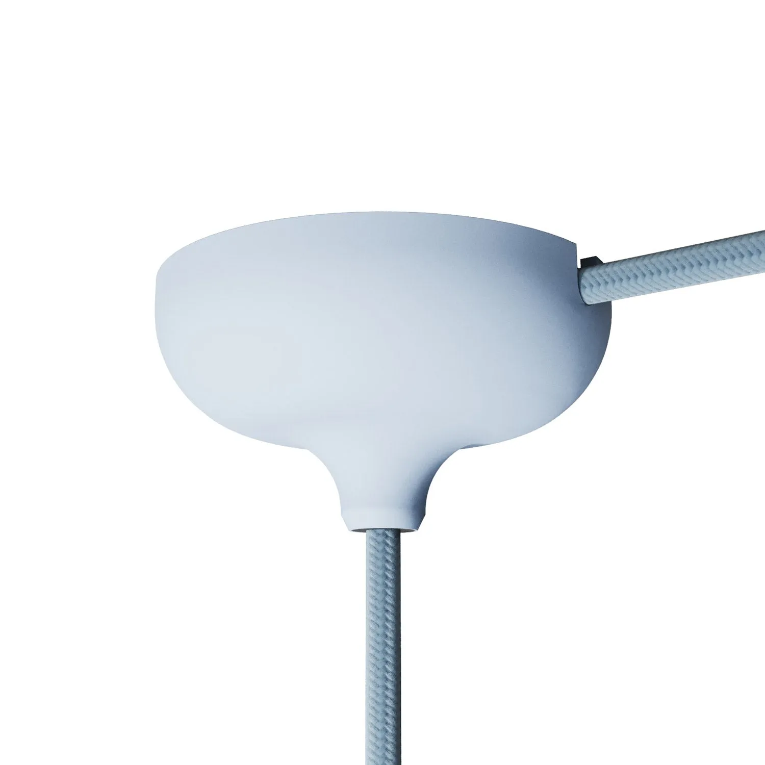 Creative Cables rosone soffitto silicone azzurro polvere 8,8 cm