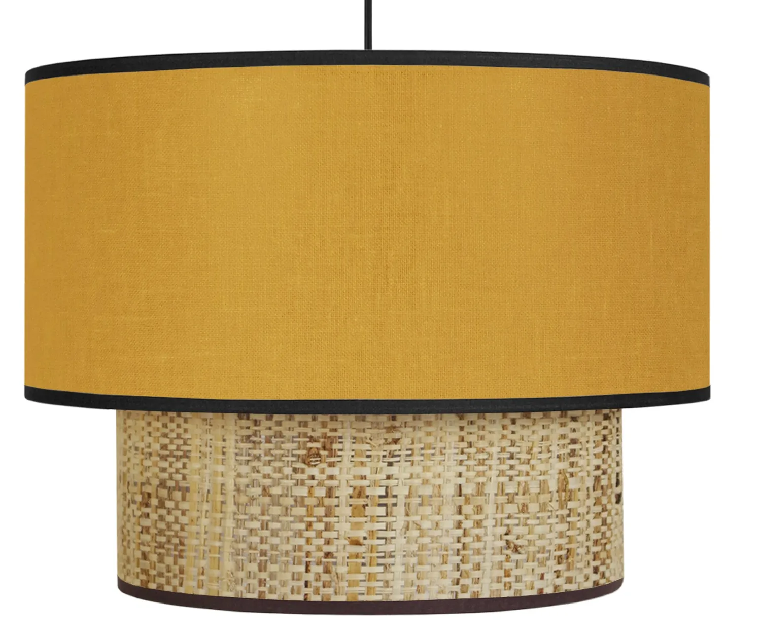 Tosel Cochin B sospensione cilindro 100 cm crema tessuto