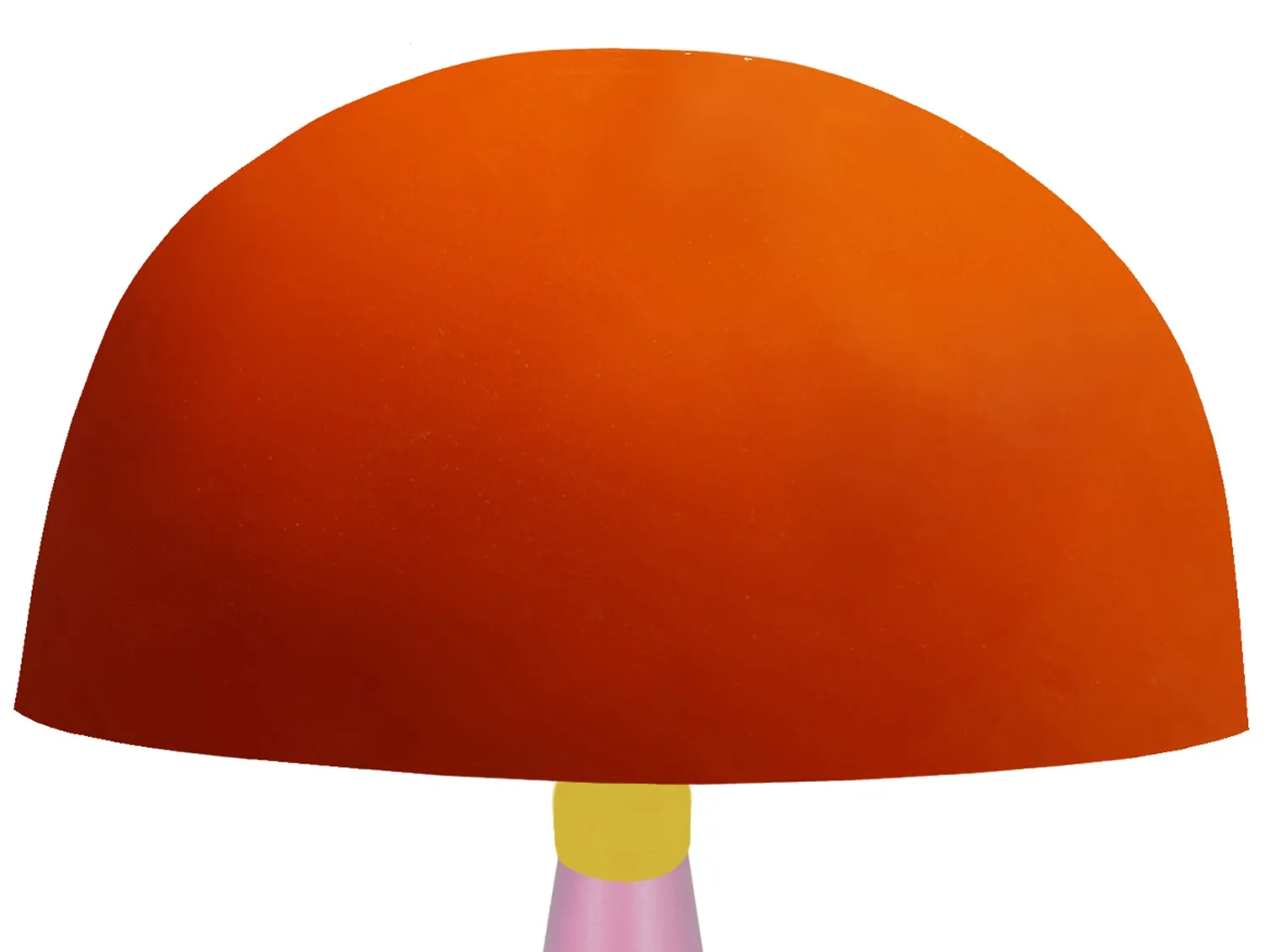 Tosel Hanna lampada da tavolo cono arancione 37 cm