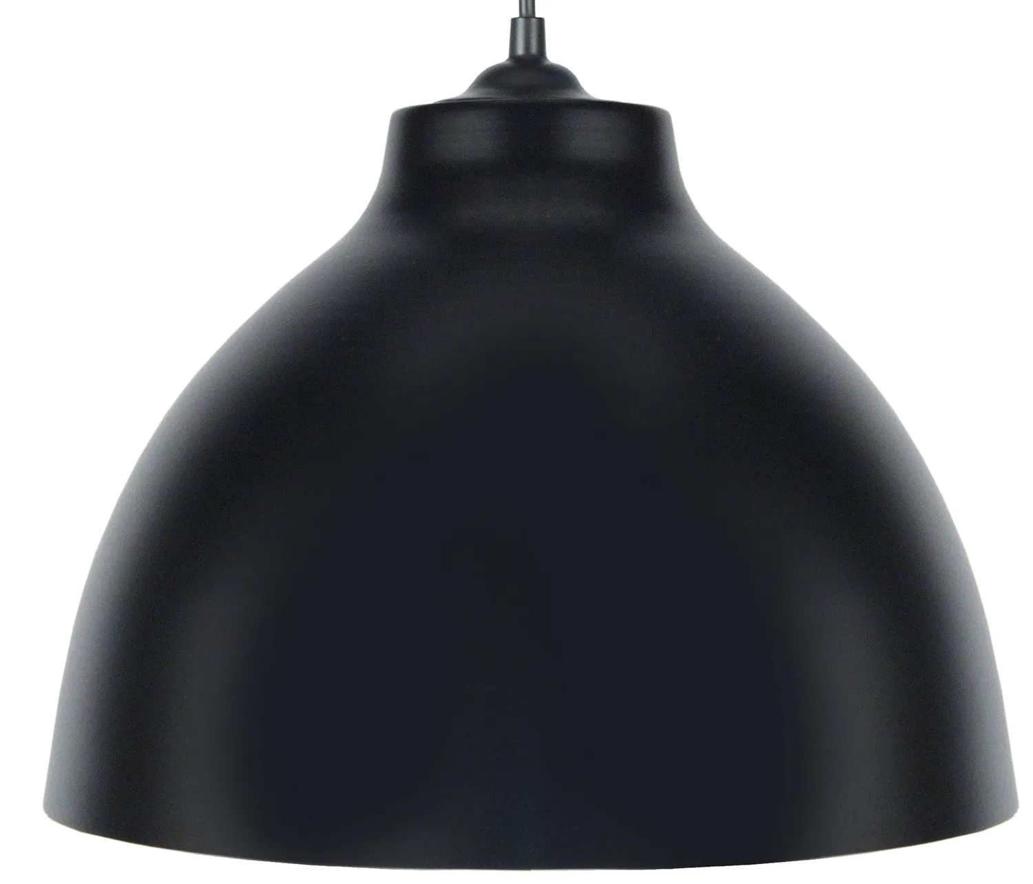 Tosel Finlande sospensione cupola nera 29x100 cm E27