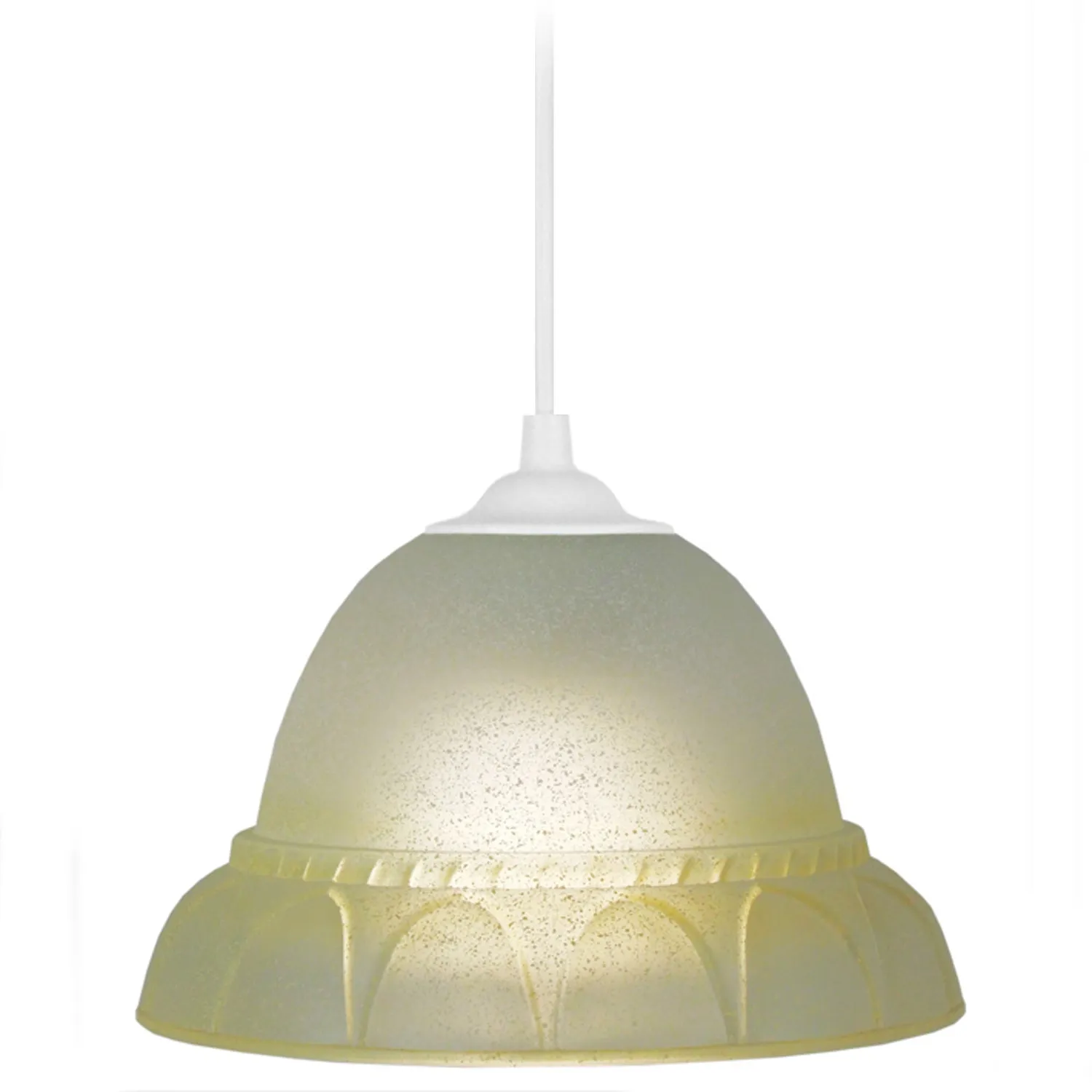 Tosel Dalila sospensione vetro turchese 20 cm E27