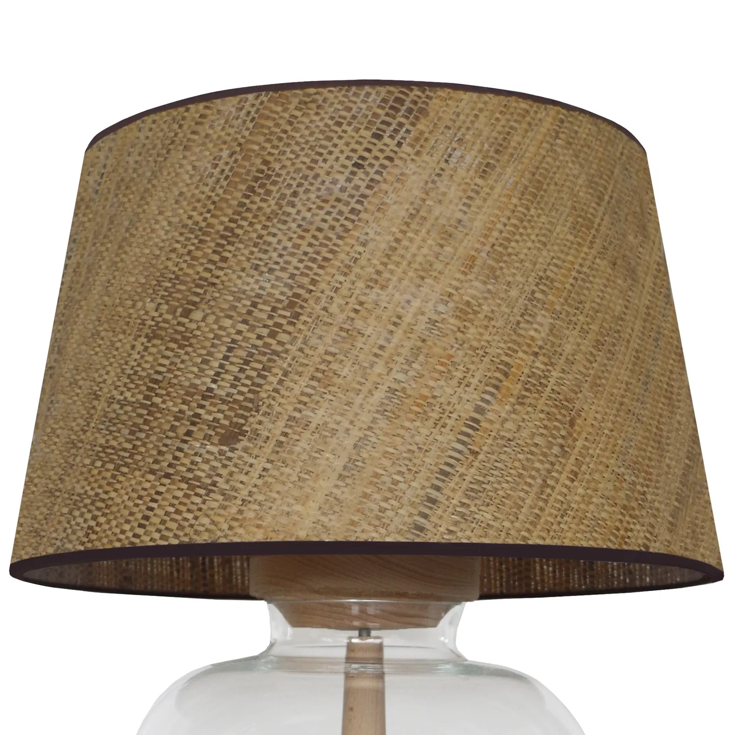 Tosel Liberec lampada comodino legno crema 50x74 cm