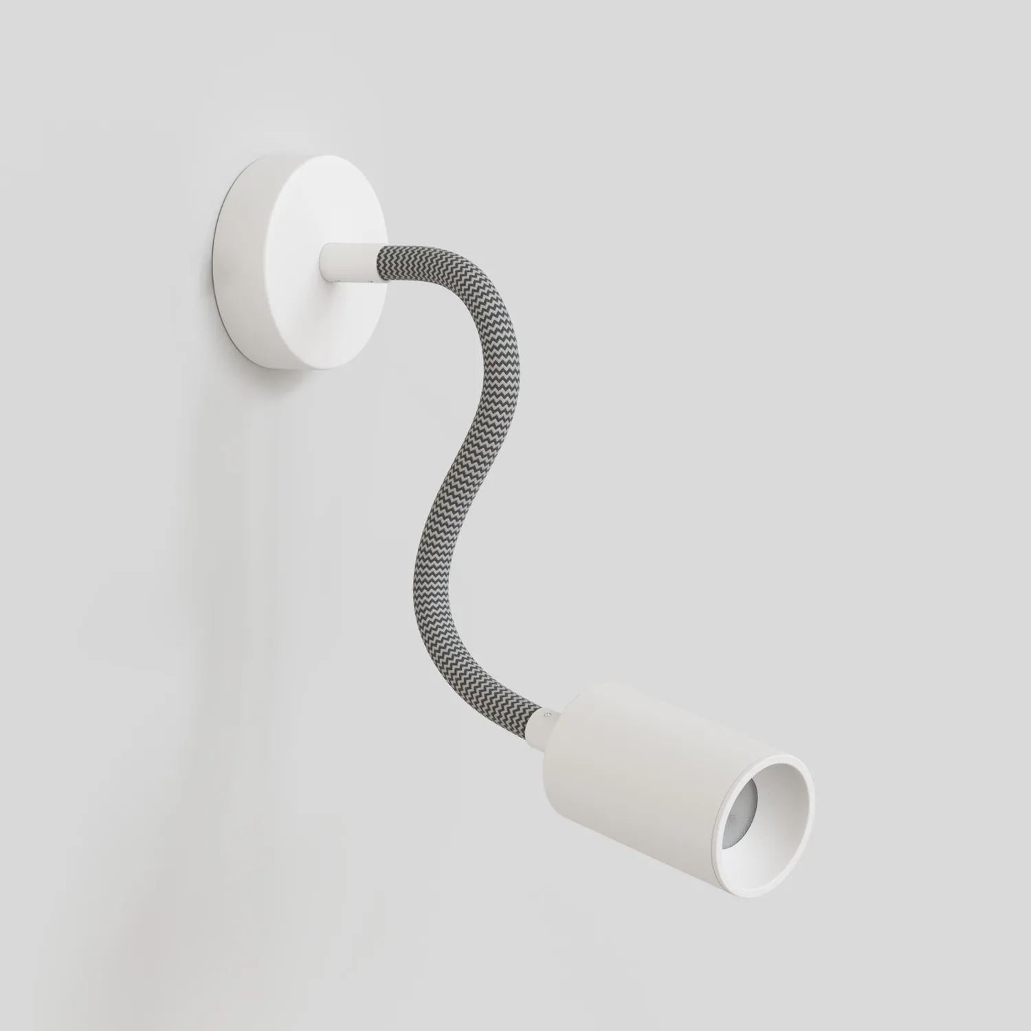 Creative Cables Bispot Flex 30 applique bianco opaco con lampadina