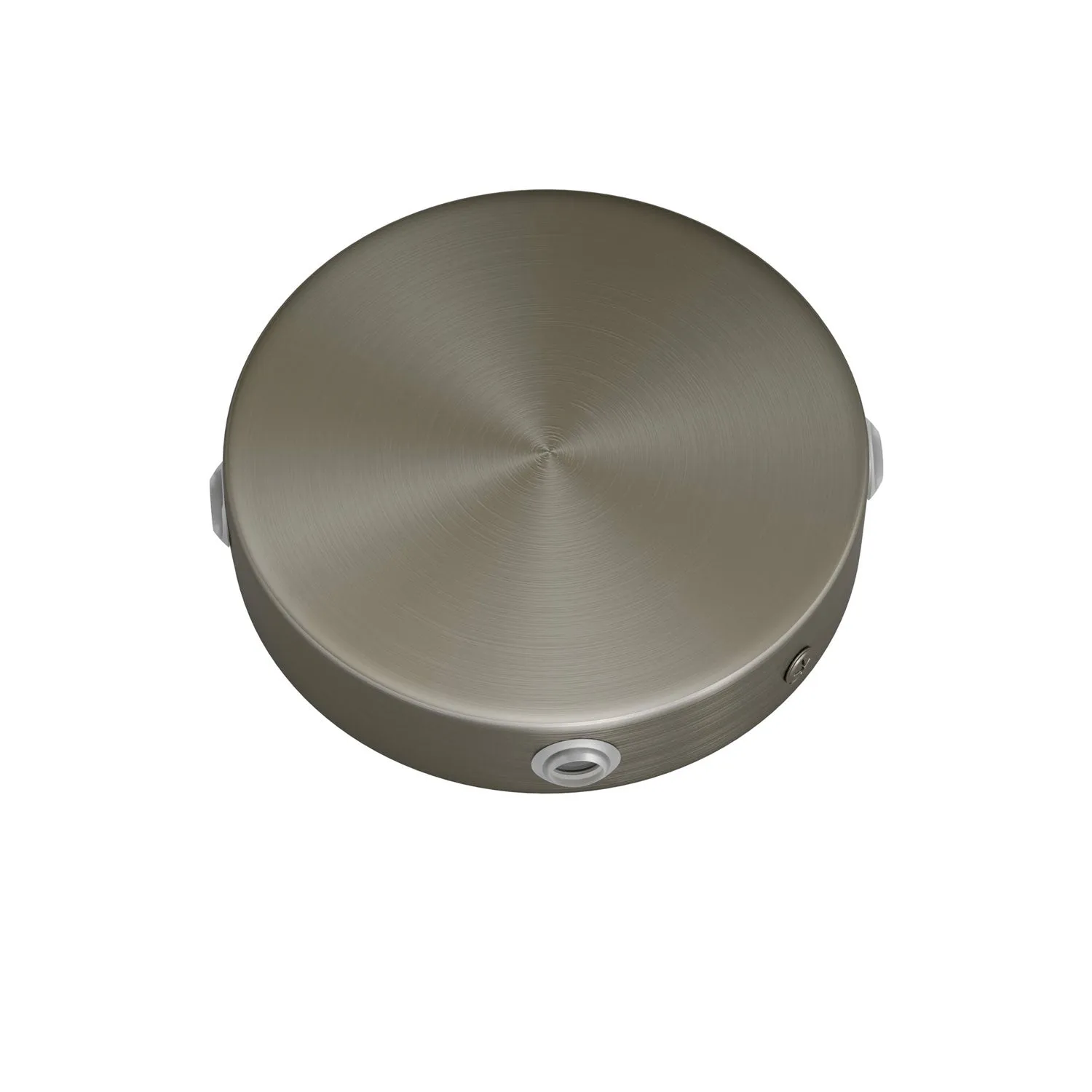 Creative Cables Mini rosone soffitto titanio 4 fori metallo