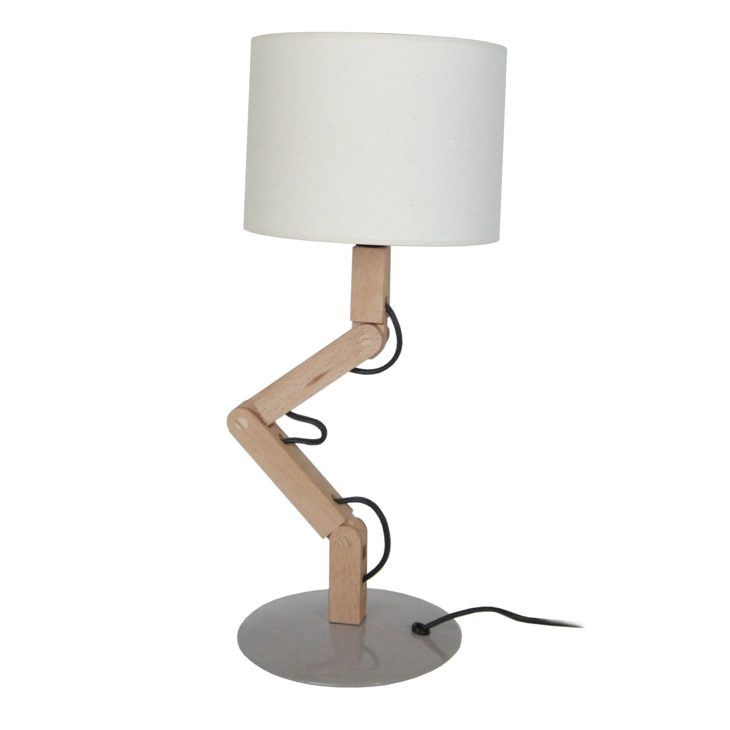 Tosel Geri Lampada da Tavolo Snodata Naturale 16x45cm