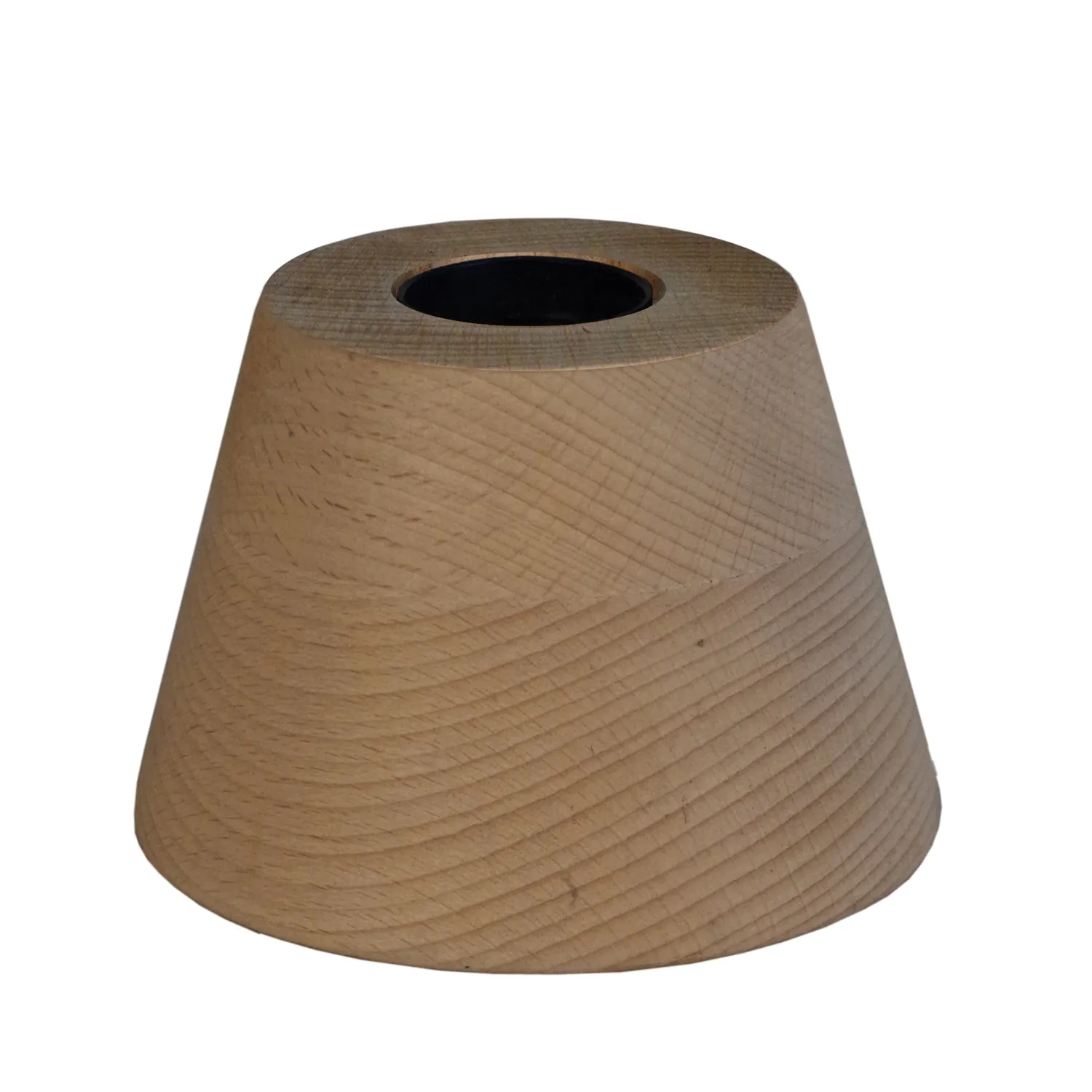 Tosel Cone Base Lampada Comodino D11cm Naturale Legno