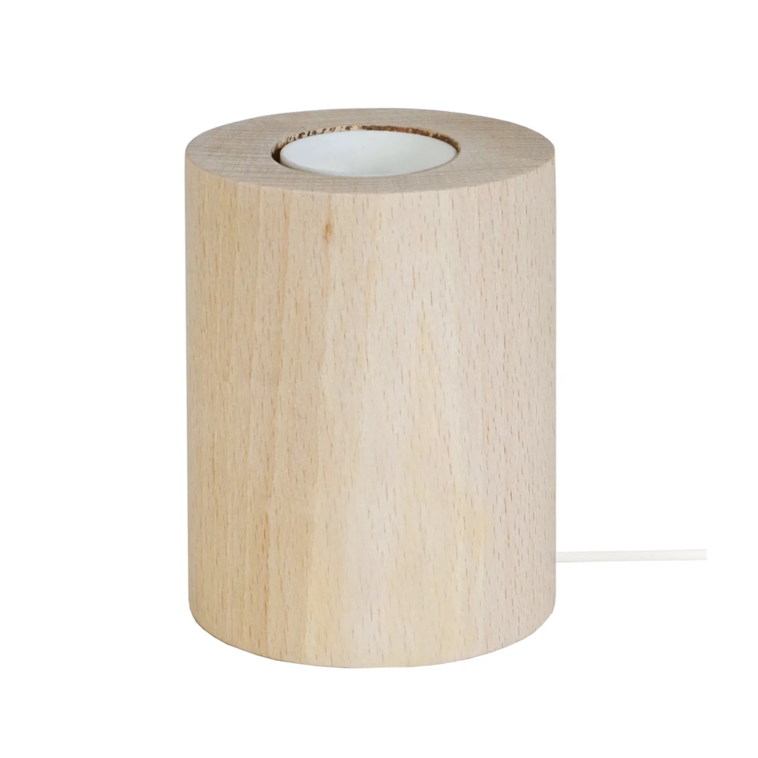 Tosel CYLINDRE piede lampada legno naturale D8 cm E27