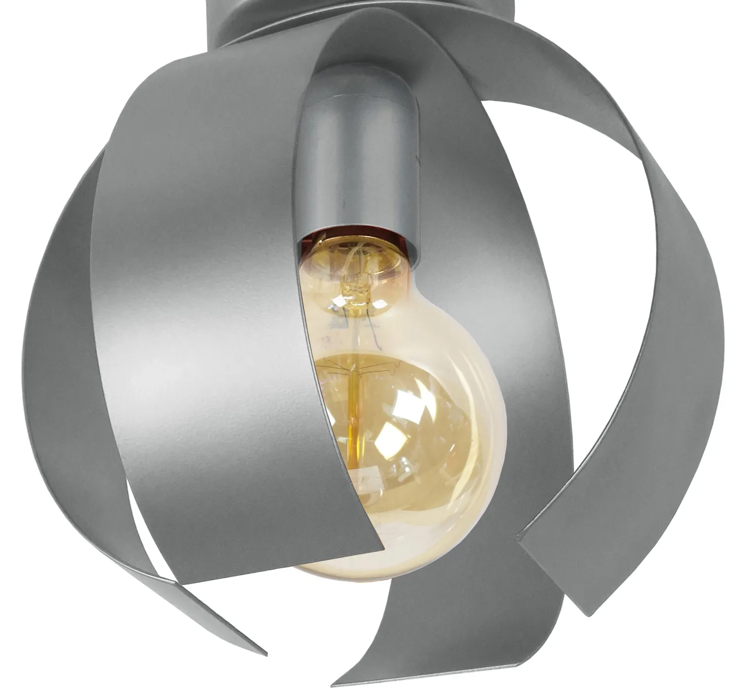 Tosel Malville plafoniera metallo bianco avorio 19 cm