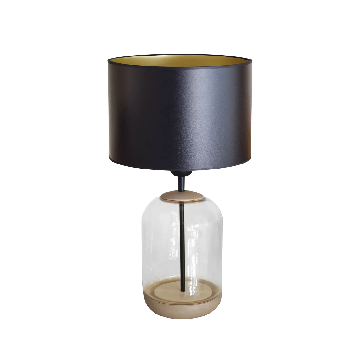 Tosel Svalbard Small Comodino Trasparente 25x41 cm Legno