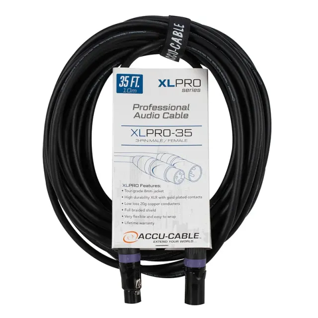 Accu-Cable XLPRO-35 cavo XLR 10m audio professionale